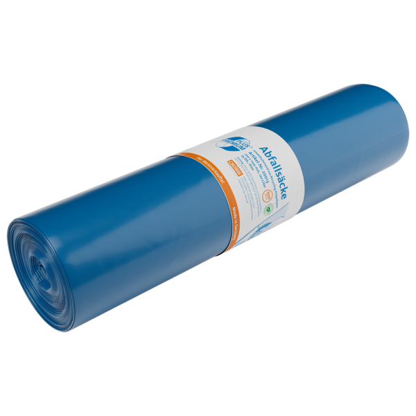 PREMIUM PLUS afvalzakken - 120 Liter - Blauw - 10 rollen - Art.20013